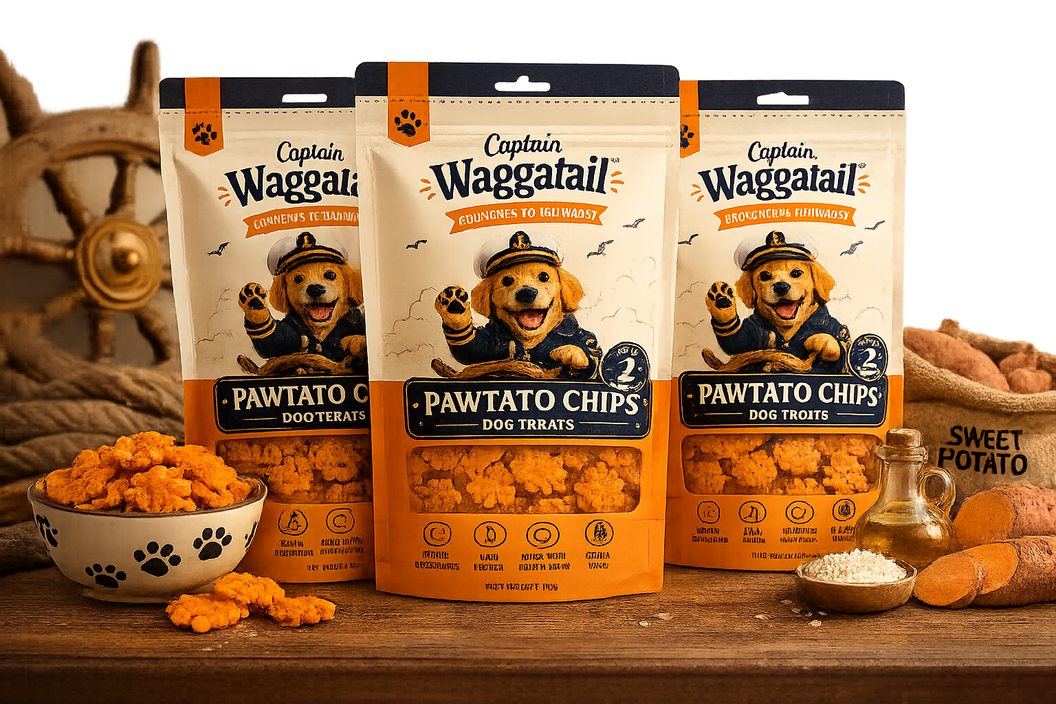 Vacuum-fried, 2-ingredient sweet potato crisps for dogs. No preservatives, no additives, just real sweet potato. 3-pack of 50g and 3 goodies free! Shop now.